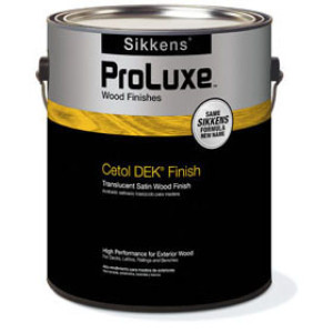 PROLUXE SIKKENS 366073 PREM DEK FINISH NATURAL EXTERIOR SATIN SIK44078