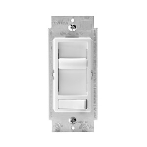 LEVITON R62-06674-P0W UNIVERSAL S P/3-WAY SLIDE DIMMER WHITE