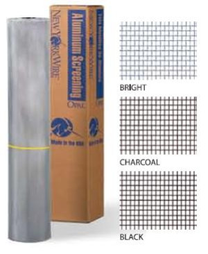 NEW YORK WIRE FCS9408M 32" X 100' CHARCOAL ALUMINUM SCREEN WIRE (18 X 16 MESH)