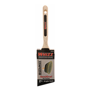 WHIZZ BLACKMAX 02625 2-1/2" SEMI OVAL HIGH PERFORMANCE POLYESTER PAINT BRUSH