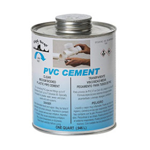 BLACK SWAN 07036 32 OZ CLEAR MEDIUM BODIED PVC SOLVENT CEMENT