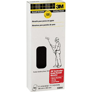 3M 53044-A 4-3/16" X 11" 120C DRYWALL SANDING SHEETS (100 PCS)