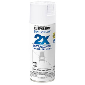 RUST-OLEUM 2X PAINTER'S TOUCH 334048 ULTRA COVER ENAMEL GLOSS WHITE