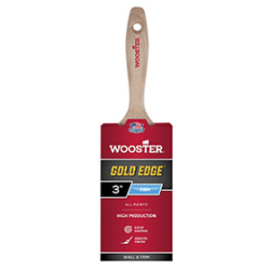 WOOSTER GOLD EDGE 5232 3" POLYESTER VARNISH BRUSH EXTRA FIRM FILAMENTS