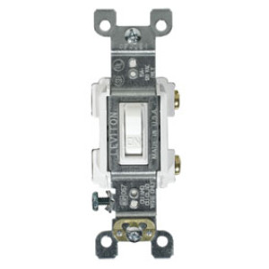 LEVITON 205-RS115-WCP HEAVY DUTY RESIDENTIAL SWITCH WHITE