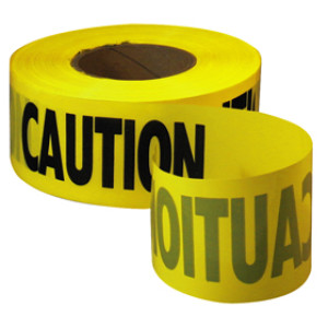 G-FORCE 52503 3" X 300' YELLOW CAUTION TAPE - WARNING HAZARD RIBBON