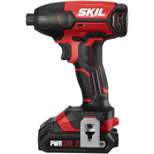 SKIL ID572702 1/4" HEX IMPACT DRIVER KIT W PWRCORE20V 2.0AH LITHIUM BATTERY
