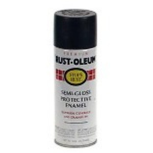 RUST-OLEUM STOPS RUST 7798830 12 OZ PROTECTIVE ENAMEL SEMI-GLOSS BLACK SPRAY