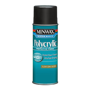 MINWAX 34444000 SEMI-GLOSS CLEAR WATER BASED POLYCRYLIC PROTECTIVE FINISH