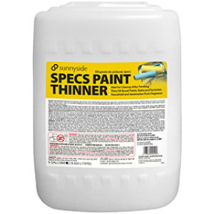 SUNNYSIDE 704G5 SPECS PAINT THINNER PLASTIC BOTTLE HIGH VOC