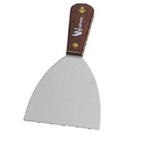 WARNER TOOL 635 4" FULL FLEX BROAD KNIFE CARBON STEEL WITH ROSEWOOD HANDLE