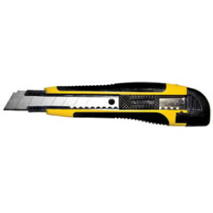 G-FORCE 24269 18MM SNAP KNIFE 9 POINT STEEL JACKETED RUBBER GRIP CARDED