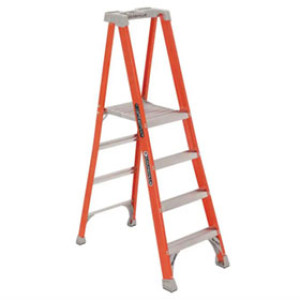 LOUISVILLE LADDER FXP1704 4' TYPE IA FIBERGLASS PINNACLE PRO PLATFORM LADDER