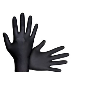 SAS 66519 7 MIL RAVEN POWDER FREE BLACK NITRILE GLOVE X-LARGE (100)