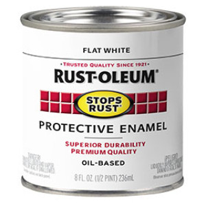 RUST-OLEUM STOPS RUST 7790730 PROTECTIVE ENAMEL FLAT WHITE