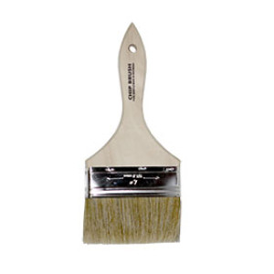 PAINT-FORCE 33040 4" WHITE BRISTLE CHIP BRUSH (SINGLE THICK)