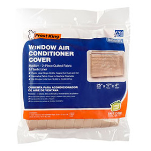 FROST KING AC9H 30548 18" X 25" 2PC QUILTED INDOOR AIR CONDITIONER COVER