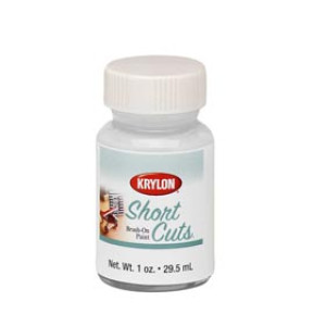KRYLON KSCB025 1 OZ SHORT CUTS GLOSS WHITE BRUSH-ON HOBBY PAINT