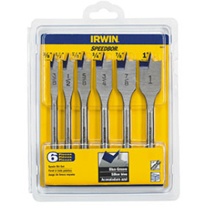 IRWIN 88886 SPEEDBOR 6-PIECE FLAT BIT SET