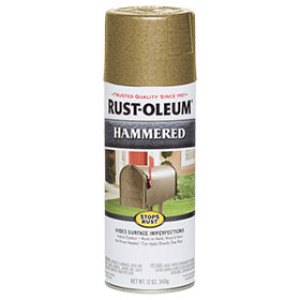 RUST-OLEUM HAMMERED 7210830 12 OZ METAL FINISH GOLD RUSH SPRAY PAINT