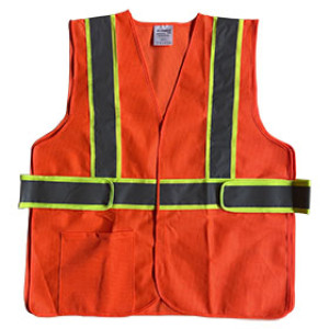 G-FORCE 52514 ORANGE SAFETY VEST 100% POLYESTER MESH