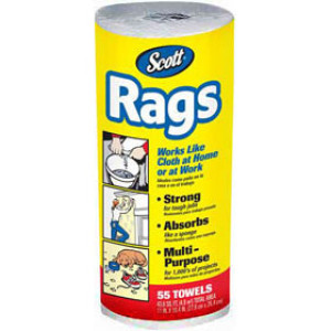 SCOTT PAPER PRODUCTS SHOP TOWELS ON A ROLL (30 - 55 PER ROLL)