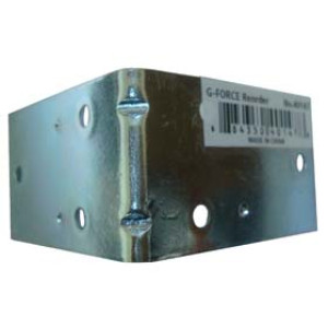 G-FORCE 40147 2-1/2" DOUBLE WIDE CORNER BRACES ZINC PLATED BULK NO SCREWS