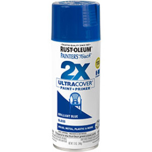 RUST-OLEUM 2X PAINTER'S TOUCH 334027 ULTRA COVER ENAMEL GLOSS BRILLINT BLUE