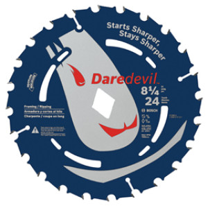 BOSCH DCB824 DAREDEVIL 8-1/4" X 24T EDGE FRAMING CIRCULAR SAW BLADE