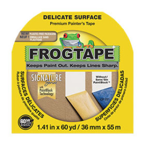 FROG TAPE 217143 36MM X 55M DELICATE SURFACE YELLOW 1-1/2"