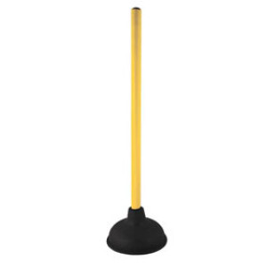 PLUMB PAK PP845-6 DUAL TOILET AND DRAIN PLUNGER 6" FORCE CUP WITH 18" HANDLE