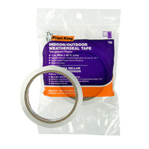 FROST KING T92H 12605 1" X 45' INDOOR/OUTDOOR CLEAR PLASTIC WEATHERSEAL TAPE