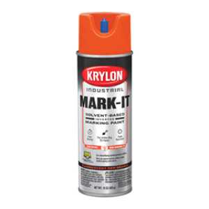 KRYLON K00731008 FLUORESCENT RED ORANGE MARK-IT S/B INVERTED MARKING PAINT