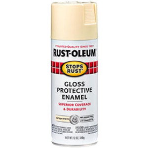 RUST-OLEUM STOPS RUST 7794830 12 OZ GLOSS PROTECTIVE ENAMEL ANTIQUE WHITE