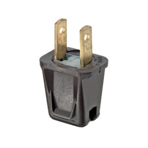 LEVITON 103-00123-000 EASY WIRE PLUG BROWN