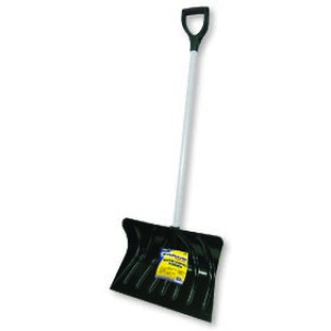 G-FORCE 52960 18" POLY SNOW SHOVEL D-GRIP STEEL TUBE HANDLE