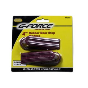 G-FORCE 41350 RUBBER DOOR STOP WEDGES (2 CARDED)