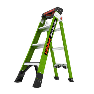 LITTLE GIANT 13470-071 KING KOMBO IAA 4' FIBERGLASS 3-IN-1 COMBINATION LADDER