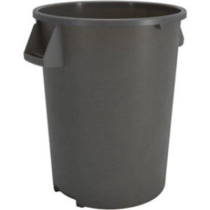 CARLISLE BRONCO 84103223 32 GAL GRAY ROUND WASTE BIN CONTAINER