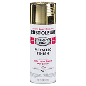 RUST-OLEUM BRIGHT COAT 7710830 11 OZ INTERIOR METALLIC GOLD SPRAY PAINT