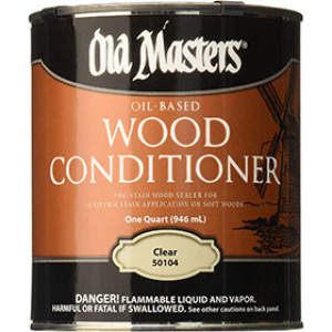 OLD MASTERS 51104 OIL BASED WOOD CONDITIONER PRE-STAIN WOOD SEALER CLEAR