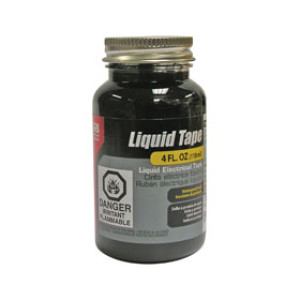 GARDNER BENDER LTB-400 BLACK LIQUID ELECTRICAL TAPE 4 OZ BOTTLE 1/CLAM