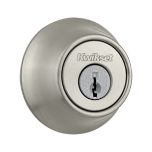 KWIKSET 660-15 CP K6 SATIN NICKEL SINGLE CYLINDER DEADBOLT 96600-564 V1