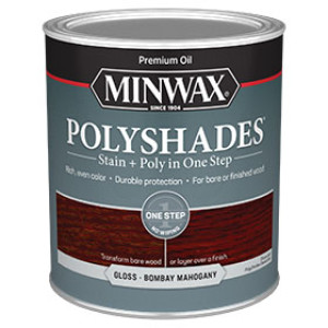 MINWAX 61480444 480 POLYSHADES GLOSS BOMBAY MAHOGANY STAIN