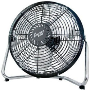COMFORT ZONE CZHV12B 12" 3-SPEED HIGH VELOCITY CRADLE FAN BLACK