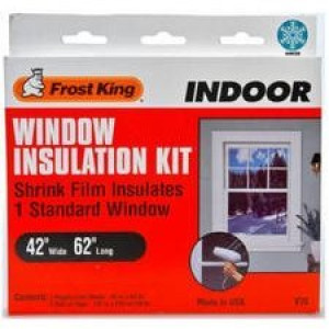 FROST KING V73A 18638 42" X 62" INDOOR SHRINK STND WINDOW INSULATION KIT (1)