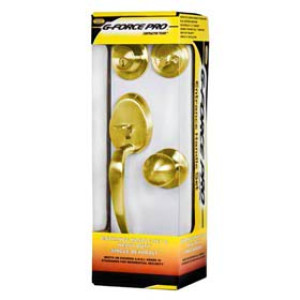 G-FORCE 80700 FRONT DOOR ENTRY HANDLE LOCKSET POLISHED BRASS KW-1 KEYWAY