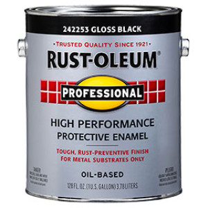RUST-OLEUM PROFESSIONAL 242253 GLOSS BLACK ENAMEL 100 VOC