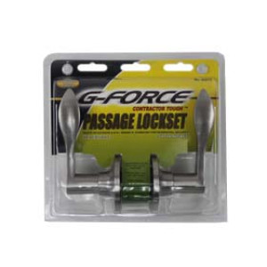 G-FORCE 80275 PASSAGE WAVE LEVER LOCKSET STAINLESS STEEL FINISH
