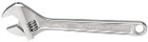 STANLEY 87-471 10" CHROME ADJUSTABLE WRENCH LASER ETCHED SAE AND MM JAW SCALE